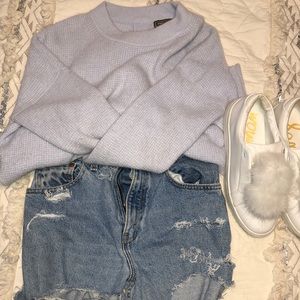 OVERSIZED J CREW button back sweater